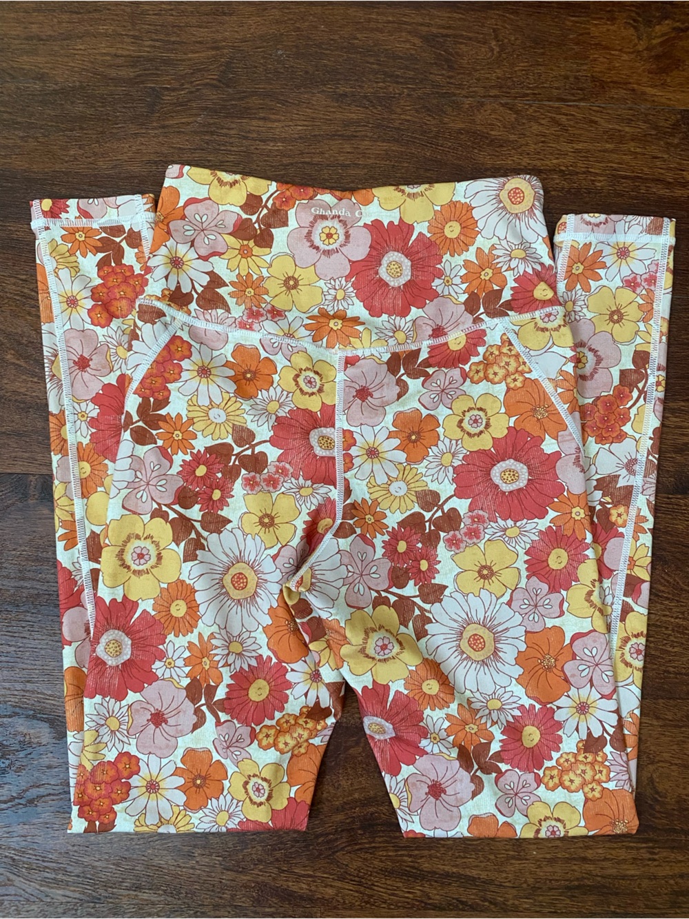 Women’s retro floral leggings!